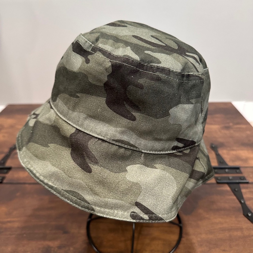 Sanctuary Social‎ Standard Camo Bucket Hat Cotton Blend Women SM